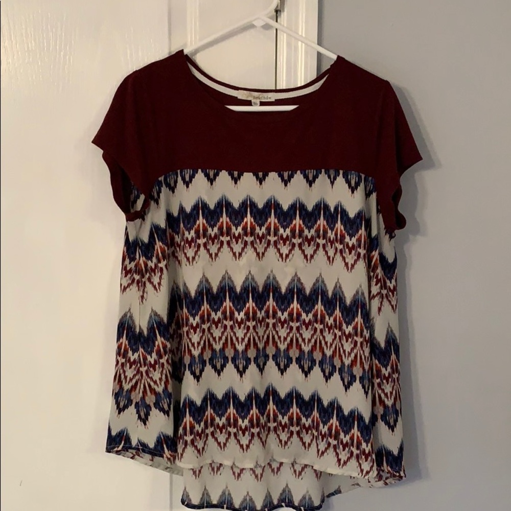 Super cute red and white shirt